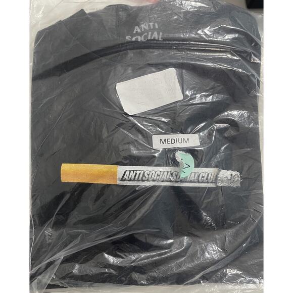 Anti Social Social Club Cigarette Tee Black (ASST307) Men's Size M - Picture 4 of 4
